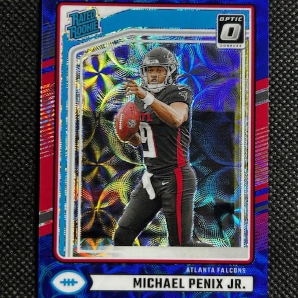 2024 Donruss Optic Preview Michael Penix Jr. #308 ROOKIE RC Blue Scope Prizm